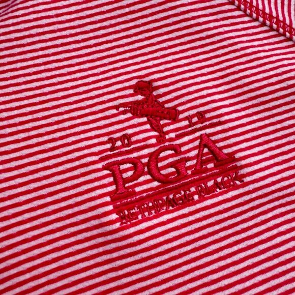 KATE LORD Pink Golf 1/4 Quarter Half Zip Top Bethpage Black 101 PGA Championship - Picture 2 of 6